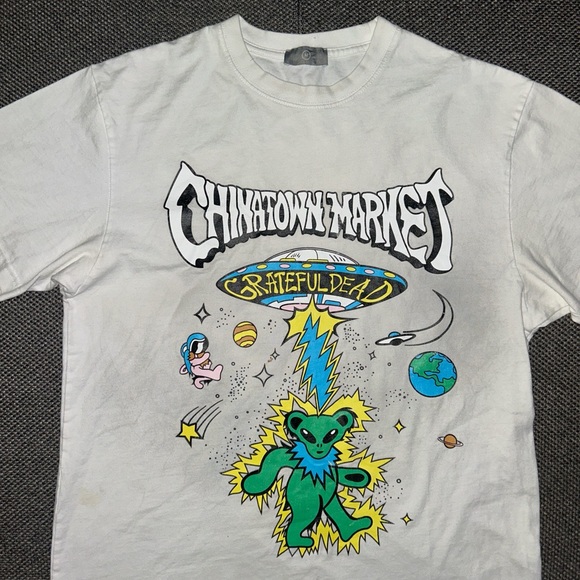 Rare Chinatown Market Grateful Dead Streetwear Graphic T-Shirt Medium - Picture 2 of 4
